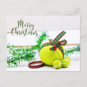 kerstversiering met bal en lint feestdagenkaart