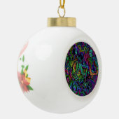 kerstversiering met brain Melt Snowflake Pewter Keramische Bal Ornament (Links)