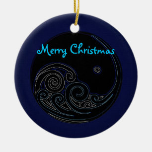 kerstversiering met brede kerstfeestdag keramisch ornament