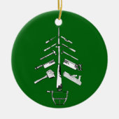 kerstversiering met carpentry Tools Keramisch Ornament (Voorkant)