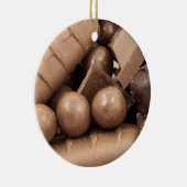 kerstversiering met chocolade keramisch ornament (Rechts)