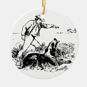 kerstversiering met de naam Hunter, Hare en Hond Keramisch Ornament