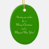 kerstversiering met feestdag keramisch ornament (Achterkant)