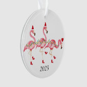 kerstversiering met Flamingo Ornament (voorkant)