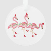kerstversiering met Flamingo Ornament (achterkant)