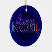 Kerstversiering met Joyeux Noel Keramisch Ornament (Rechts)