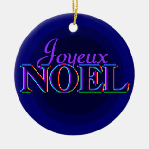 Kerstversiering met Joyeux Noel Keramisch Ornament