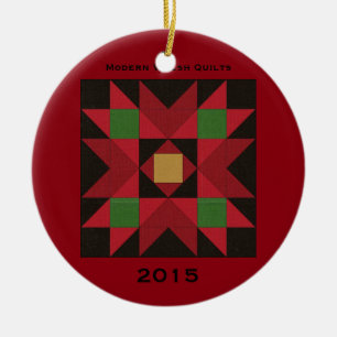 kerstversiering met juwelen keramisch ornament