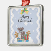 kerstversiering met klein Beer Metalen Ornament (Links)