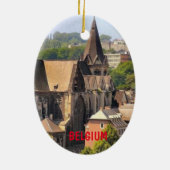 Kerstversiering met liege Vacation Keramisch Ornament (Achterkant)