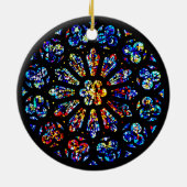 Kerstversiering met modern/Abstract Roos Keramisch Ornament (Achterkant)