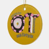 kerstversiering met professionele therapist keramisch ornament (Links)