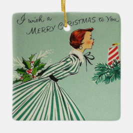  kerstversiering met Retro Keramisch Ornament