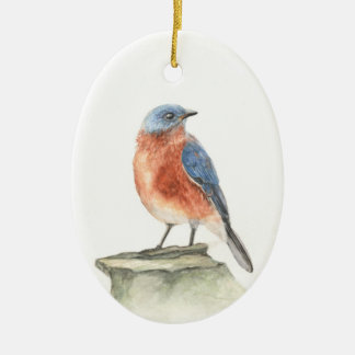 kerstversiering met Robin Painting Keramisch Ornament