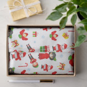 Kerstversiering met sneeuwpoppen, elven, engelen tissuepapier (Geschenk)