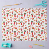 Kerstversiering met sneeuwpoppen, elven, engelen tissuepapier (Craft)