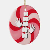 kerstversiering met Snoep uit China Keramisch Ornament (Rechts)