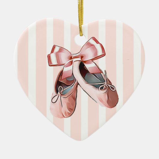 kerstversiering met speciale balletdiapositieven keramisch ornament (Voorkant)