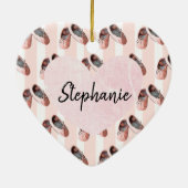 kerstversiering met speciale balletdiapositieven keramisch ornament (Achterkant)