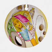 Kerstversiering Metalen Ornament (Voorkant)