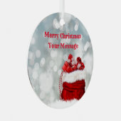 Kerstversiering Metalen Ornament (Voorkant Rechts)