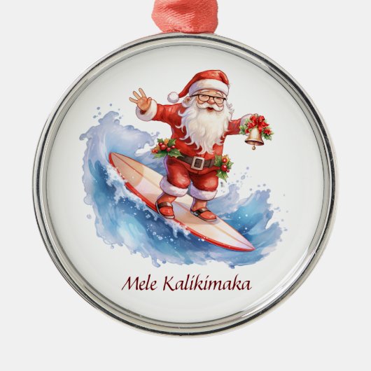 kerstversiering metalen ornament (Voorkant)