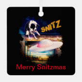 kerstversiering metalen ornament (Voorkant)