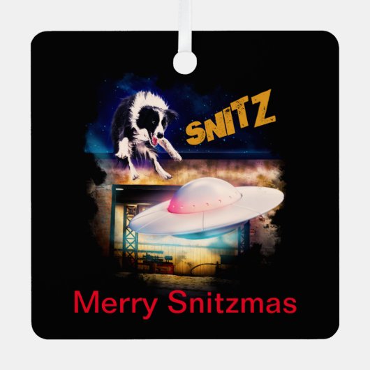 kerstversiering metalen ornament (Voorkant)