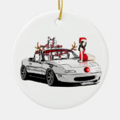 kerstversiering MX5 Miata Keramisch Ornament (Voorkant)