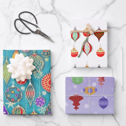 Kerstversiering ompakken Papier Inpakpapier Vel (Voorkant)