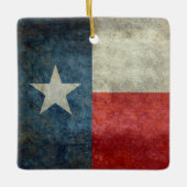 kerstversiering onder de vlag van Texas Keramisch Ornament (Voorkant)