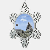 Kerstversiering op de top in Washington Tin Sneeuwvlok Ornament (Rechts)