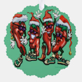 kerstversiering ornament kaart (Achterkant)