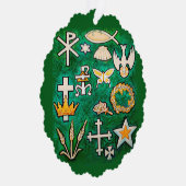 kerstversiering ornament kaart (Rechts)