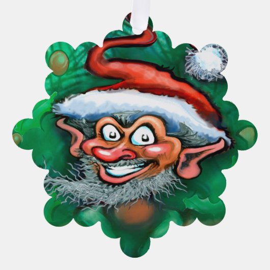 kerstversiering ornament kaart (Voorkant)