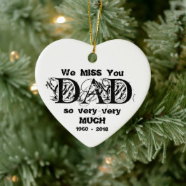 kerstversiering Papa die geheugen liefhebbend Keramisch Ornament
