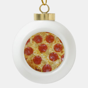 kerstversiering PIZZA Keramische Bal Ornament