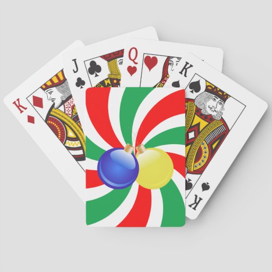 kerstversiering pokerkaarten (Achterkant)