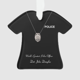 Kerstversiering politieagent ornament