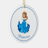 kerstversiering-prinses keramisch ornament (Rechts)