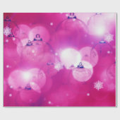 kerstversiering Roze Cadeaupapier (Vlak)