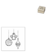 kerstversiering rubberstempel (Gestempeld)
