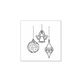 kerstversiering rubberstempel (Afrduk)