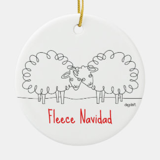 kerstversiering schapen keramisch ornament