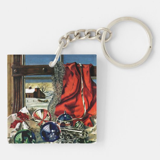 kerstversiering sleutelhanger (Achterkant)