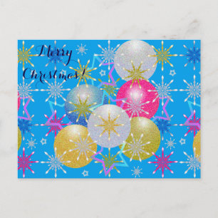 Kerstversiering & Sneeuwvlokken Feestdagenkaart
