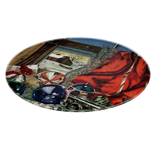 kerstversiering snijplank (Hoek)