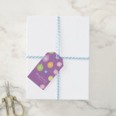 kerstversiering Snowflakes Violet Cadeaulabel (Met Touw)