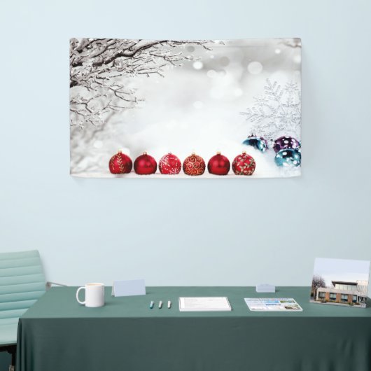 kerstversiering spandoek (Beurs)