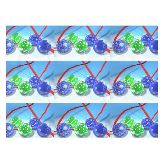 kerstversiering tafelkleed (Voorkant (Horizontaal))